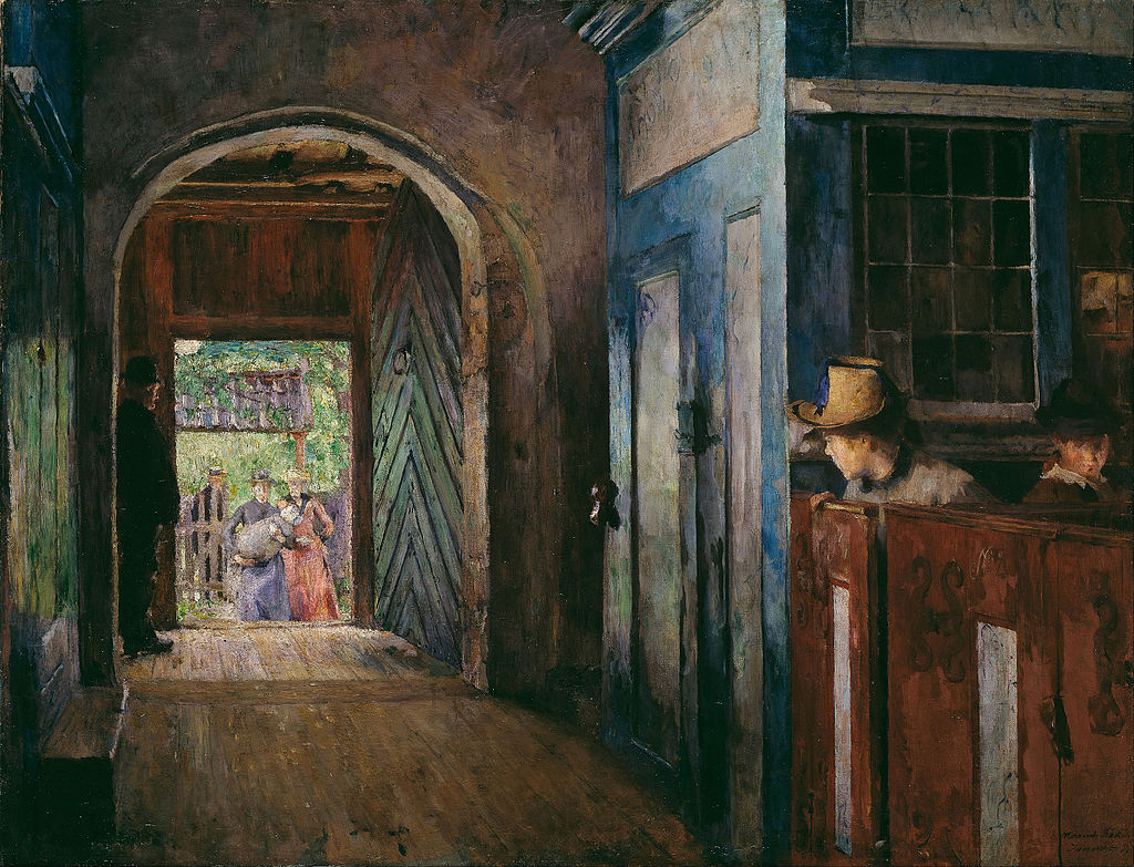 Harriet_Backer_-_Christening_in_Tanum_Church_-_Google_Art_Project Harriet Backer [Public domain], via Wikimedia Commons